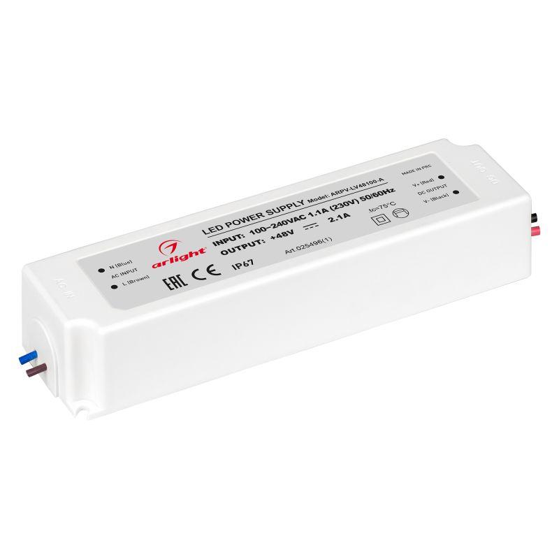 Блок питания ARPV-LV48100-A (48V, 2.1A, 100W) (Arlight, IP67 Пластик, 3 года) (025496(1))