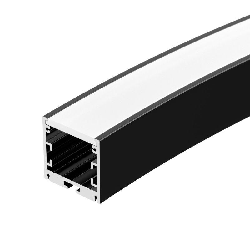 Профиль SL-ARC-3535-D1500-A45 BLACK (590мм, дуга 1 из 8) (ARL, Алюминий) (025522)