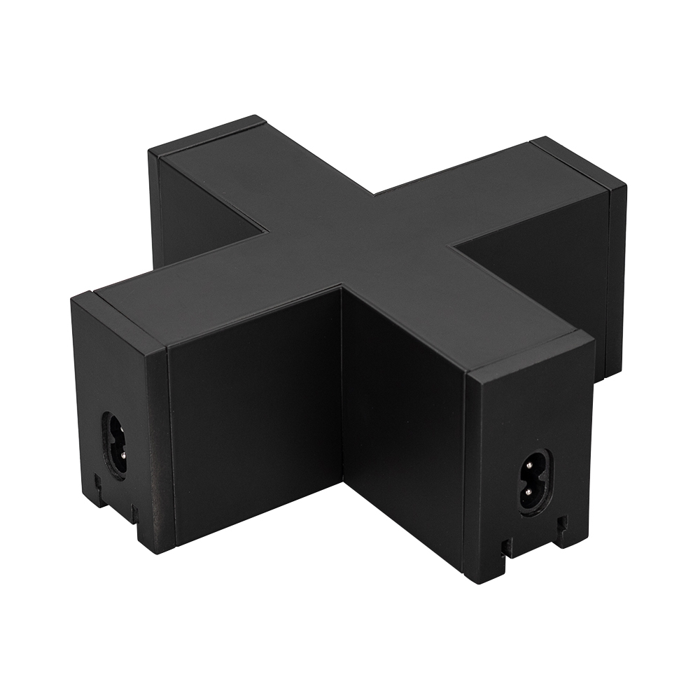 Коннектор крестовой NEO-CLIP-38-CON-X-BK (Arlight, IP40 Металл, 3 года) (026847)