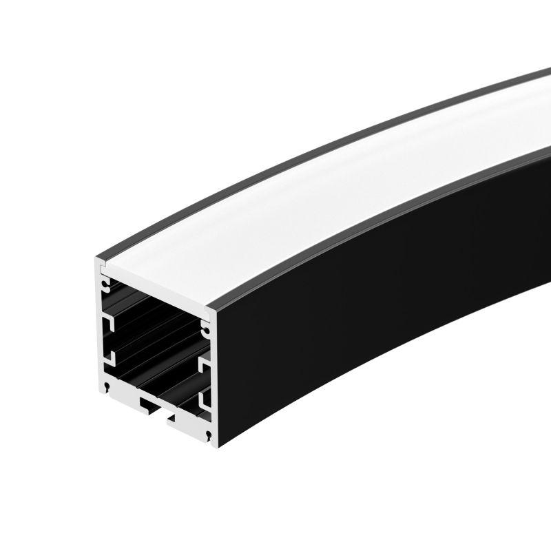 Профиль SL-ARC-3535-D800-A90 BLACK (630мм, дуга 1 из 4) (ARL, Алюминий) (027638)