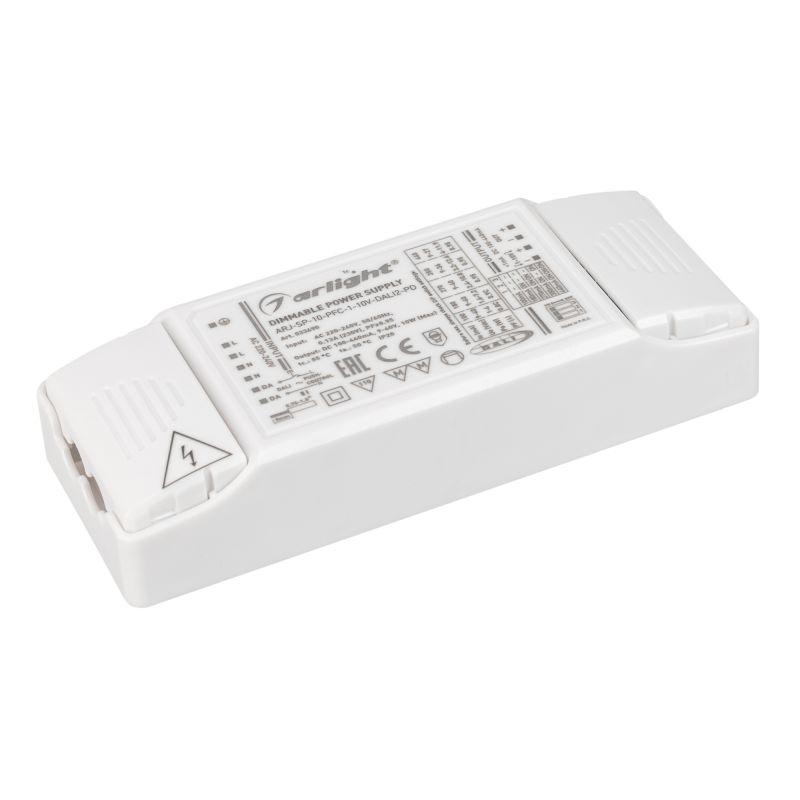 Блок питания ARJ-SP-10-PFC-1-10V-DALI2-PD (10W, 100-440mA) (Arlight, IP20 Пластик, 5 лет) (033690)