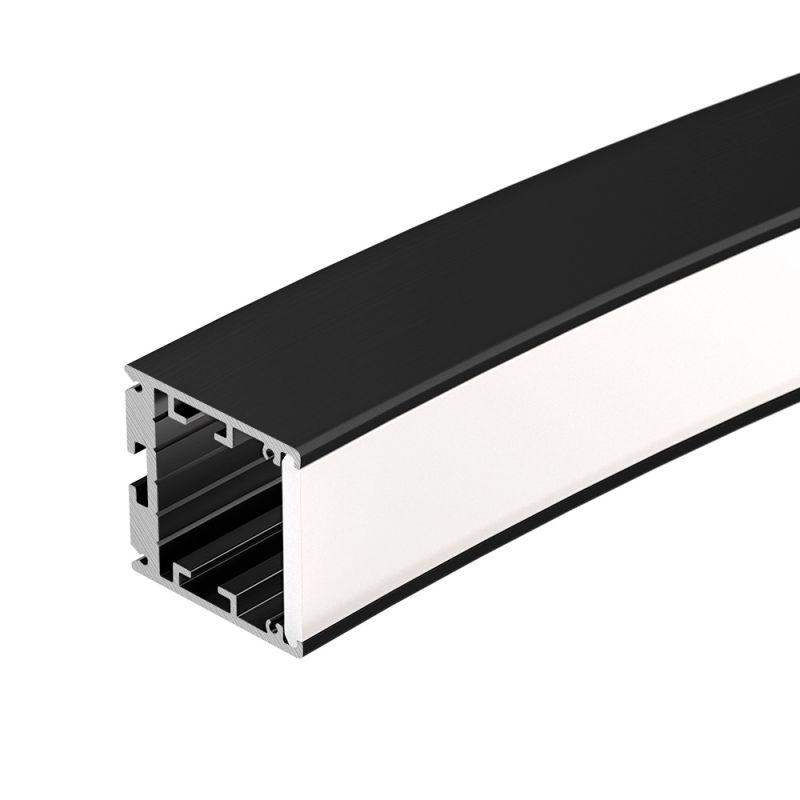 Профиль SL-ARC-3535-D1500-N90 BLACK (1180мм, дуга 1 из 4) (ARL, Алюминий) (026596)