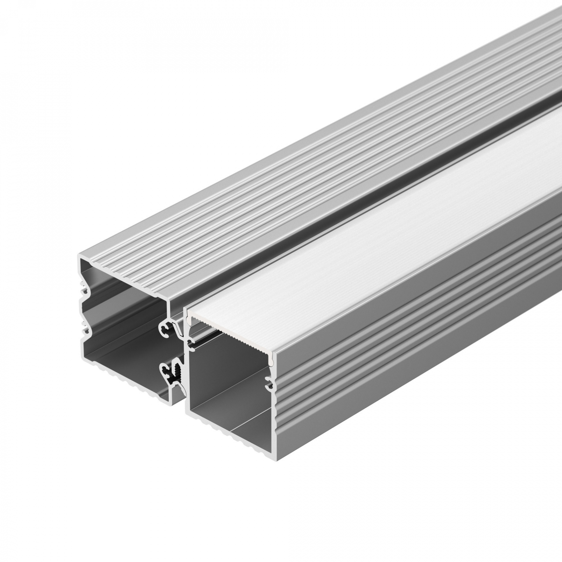 Профиль с экраном ALU-BASE-PW35S-2000 ANOD+FROST AG (Arlight, Металл) (021947)