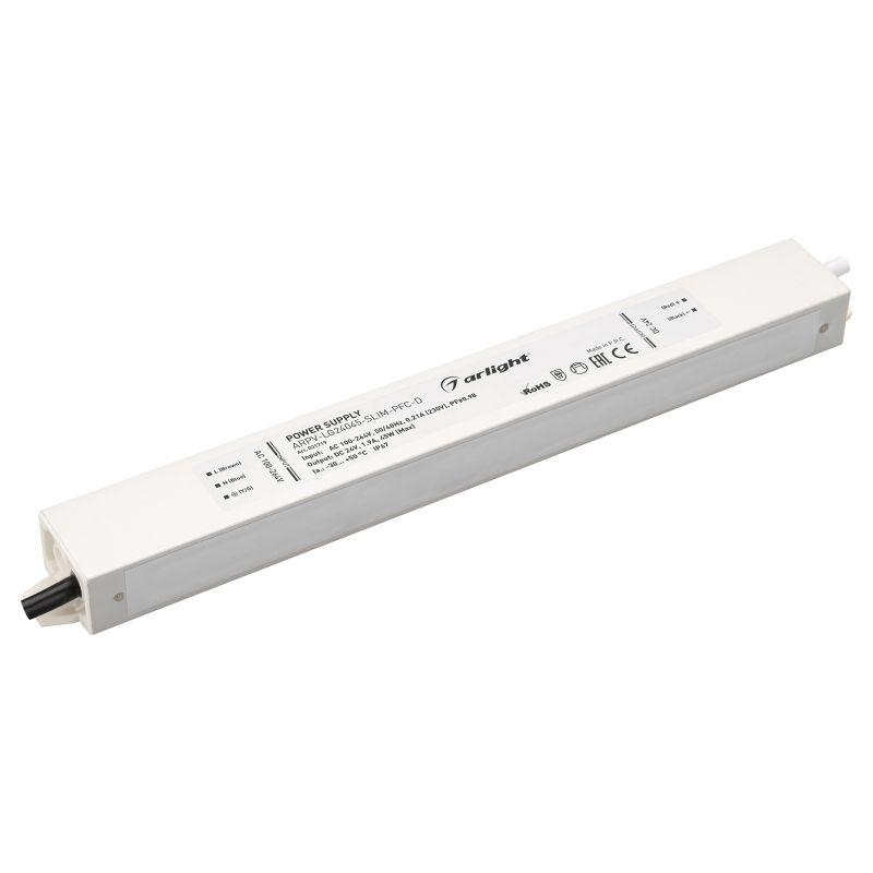 Блок питания ARPV-LG24045-SLIM-PFC-D (24V, 1.9A, 45W) (Arlight, IP67 Металл, 5 лет) (031719)
