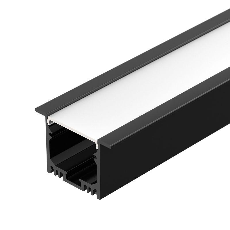 Профиль SL-LINIA49M-F-2000 BLACK (Arlight, Алюминий) (036513)