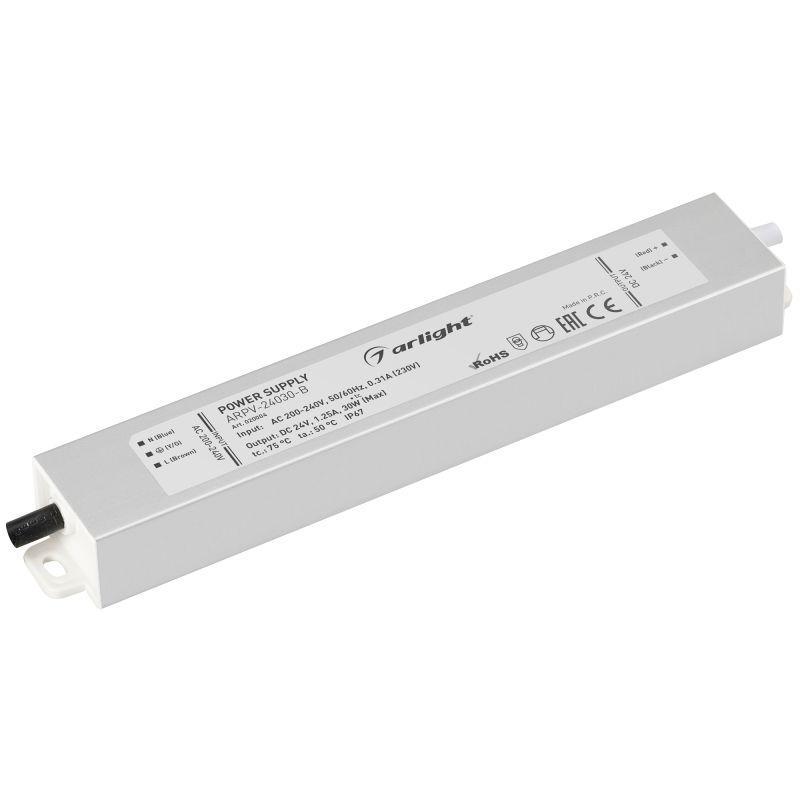Блок питания ARPV-24030-B (24V, 1.3A, 30W) (ARL, IP67 Металл, 3 года) (020004)