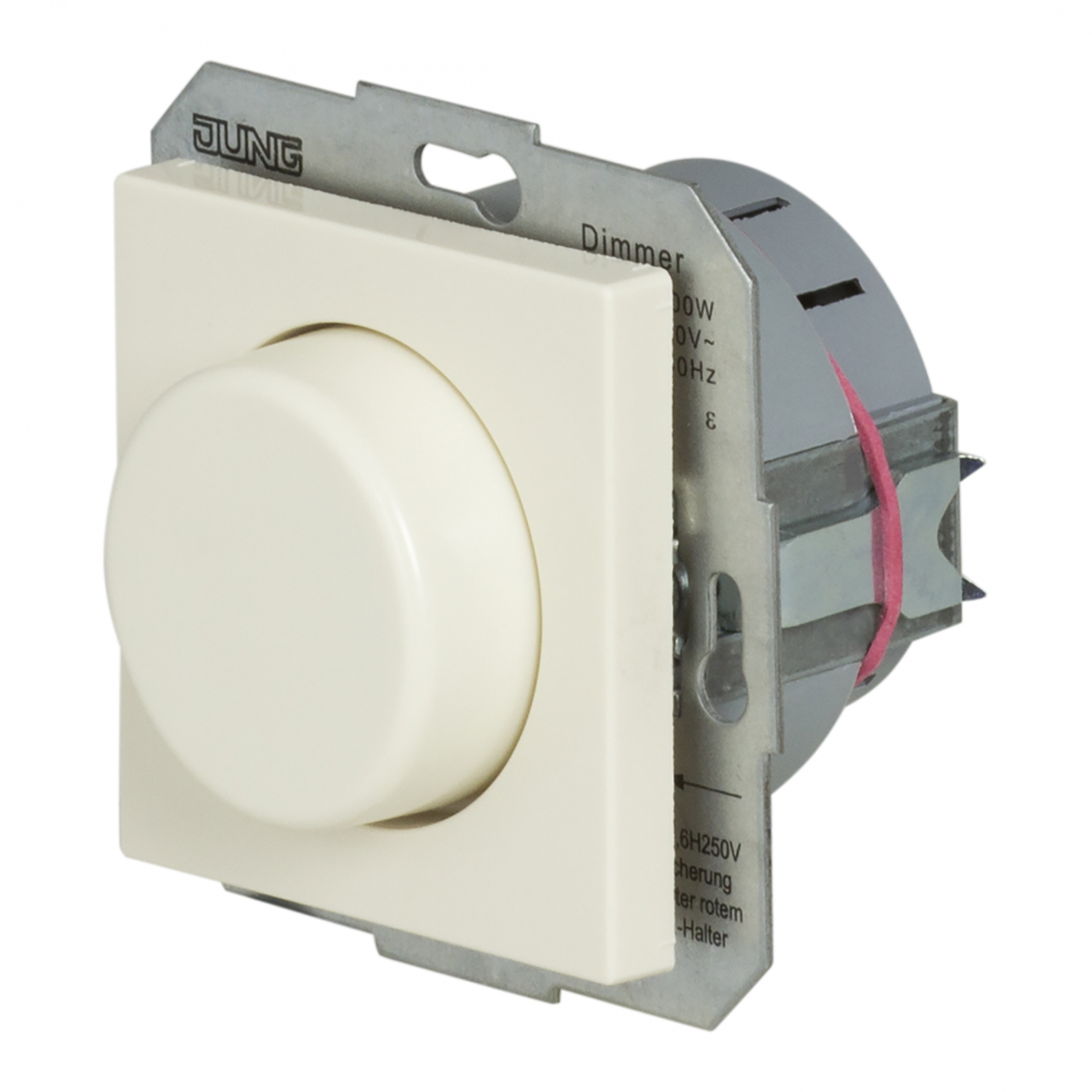 ECO Диммер с поворотным выключателем 60-400 Вт для ламп накаливания, 230V, с крышкой, белый (5544.02VEINS/1WW)