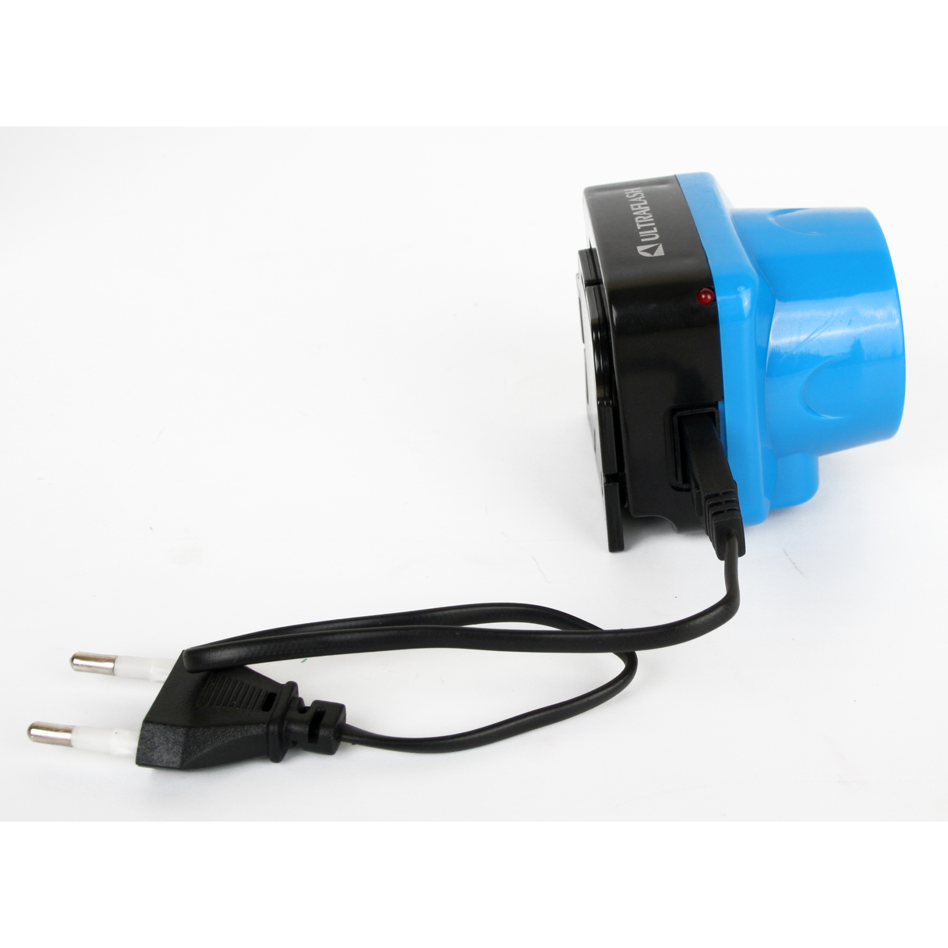 Фонарь налобный аккумуляторный LED 5374 (220В LED 1 режим; голуб.) Ultraflash 12427