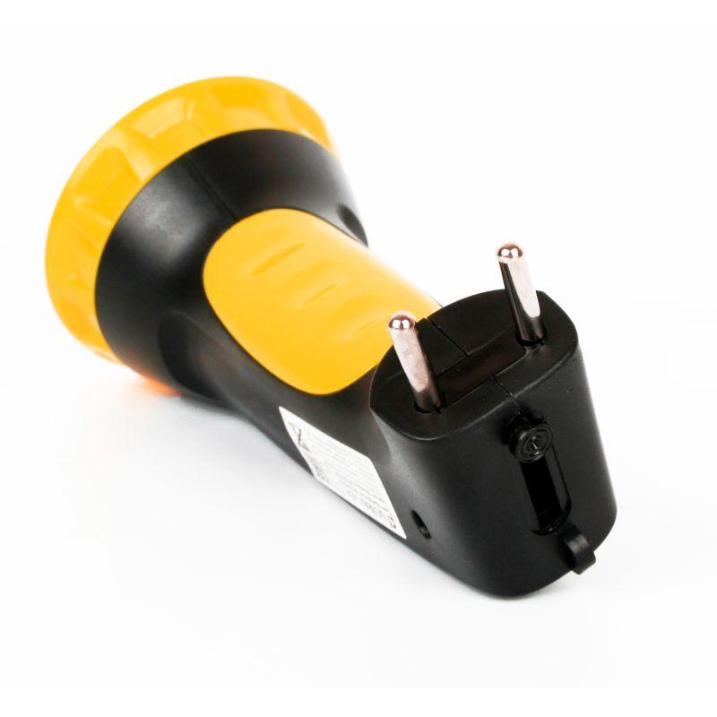 Фонарь LED 3807M (аккум. 220В черн./желт. 7 LED 2 режима SLA пласт. коробка) Ultraflash 12868