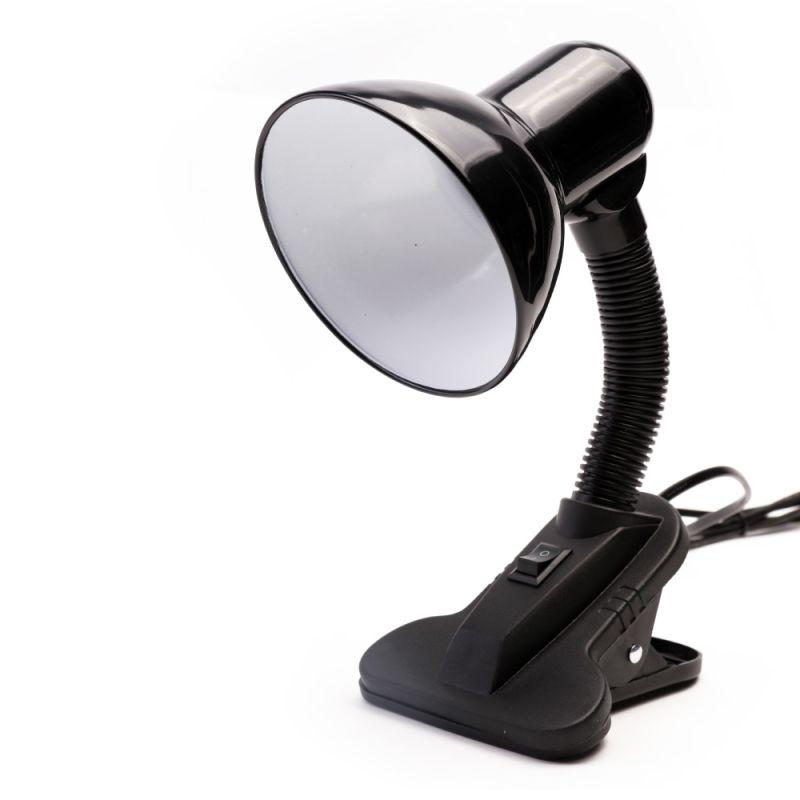 Ultraflash UF-320 C02 черный (Светильник настольный с прищепкой 230В, 60Вт, E27, ЛОН)