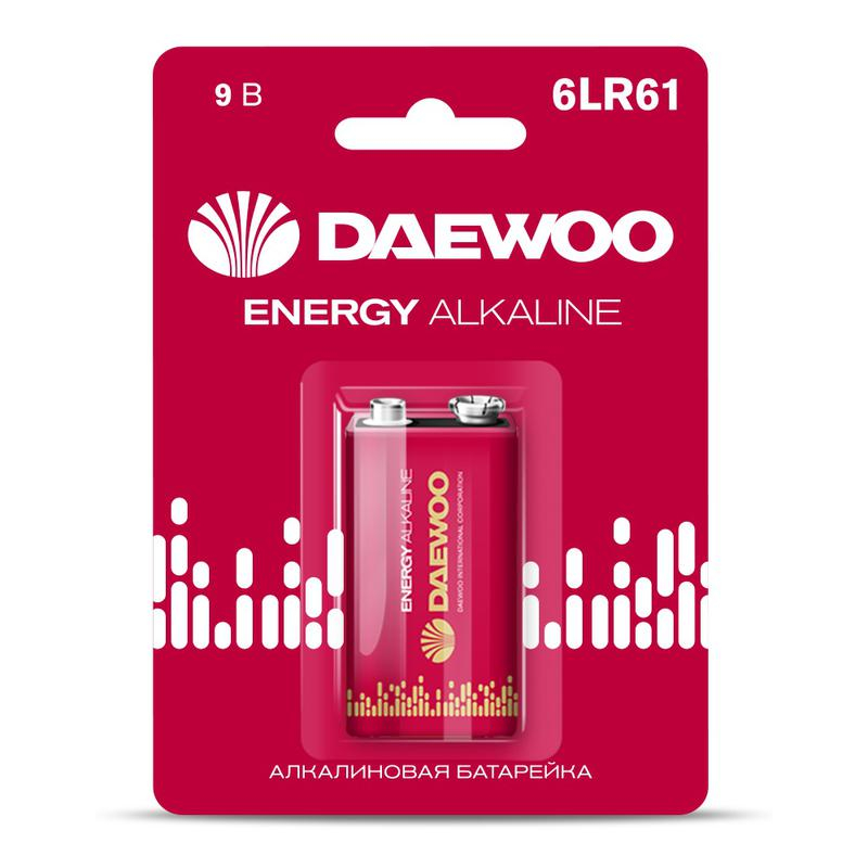Элемент питания алкалиновый "крона" 6LR61 9В Energy Alkaline 2021 DAEWOO 5029729