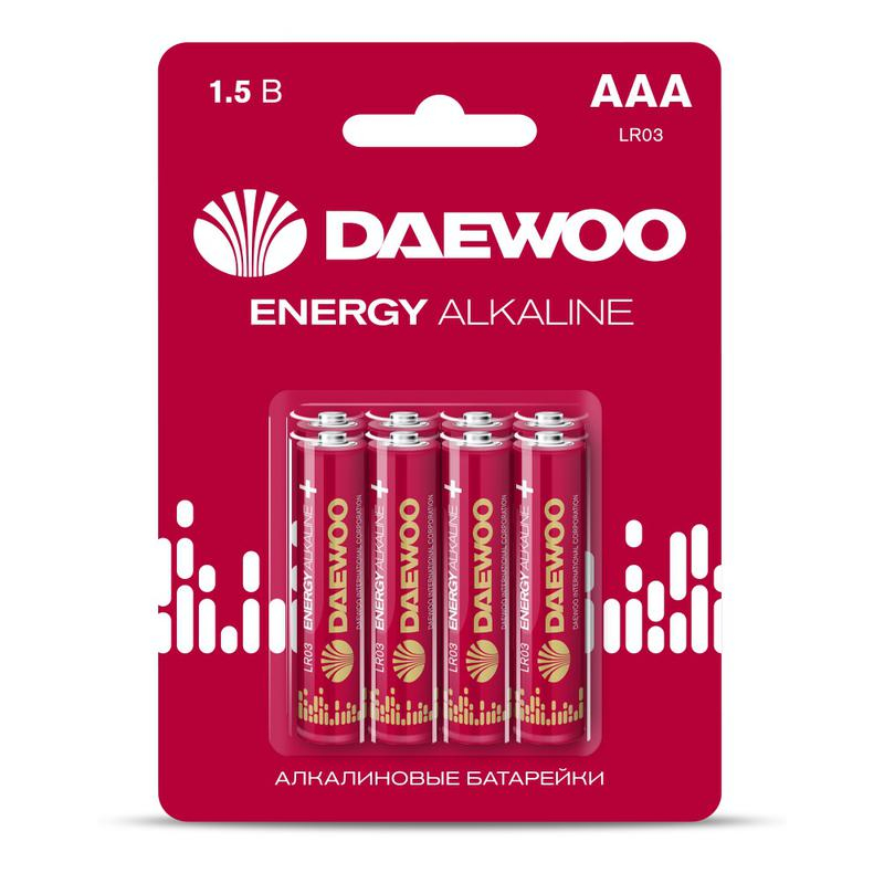 Элемент питания алкалиновый AAA/LR03 1.5В Energy Alkaline 2021 DAEWOO 5031111