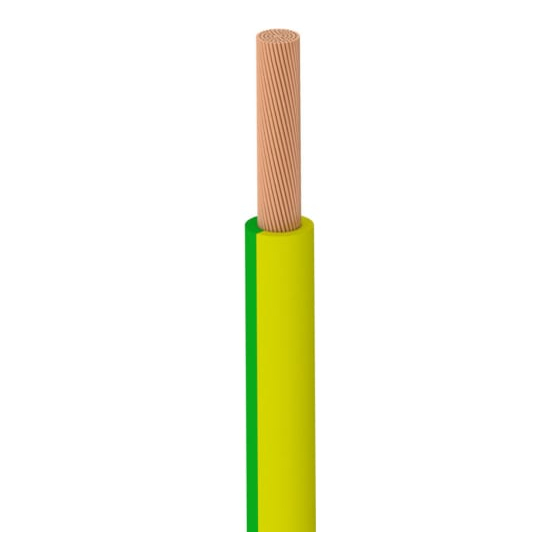 Провод силовой ПуГВнг (А)-LS 1х70 желто-зеленый барабан многопроволочный